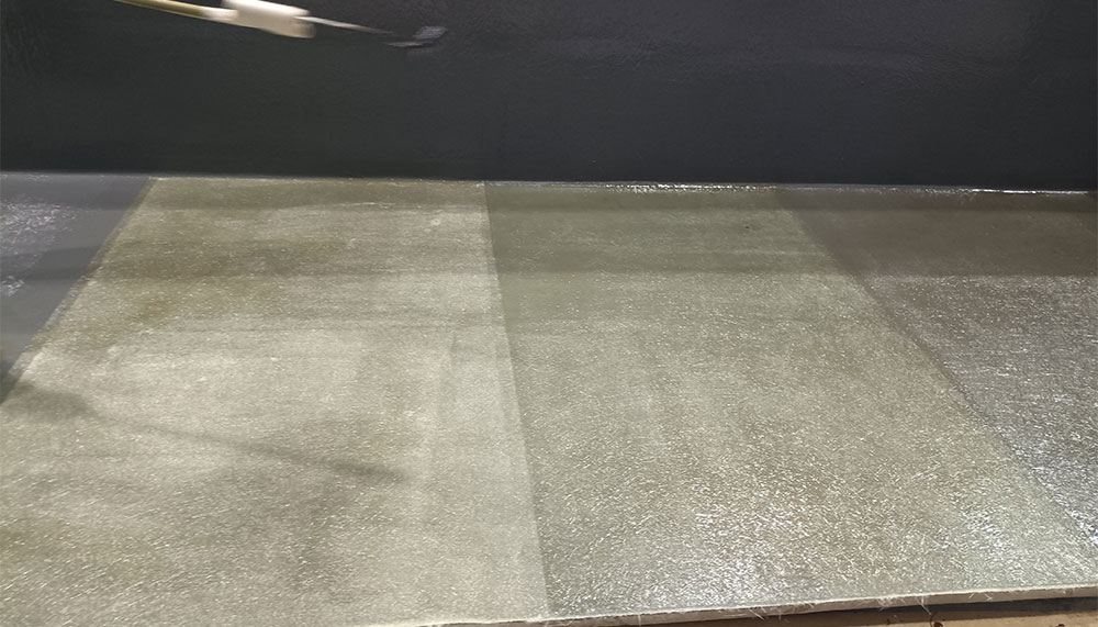 FRP Lamination: Mat, Roving & Resin